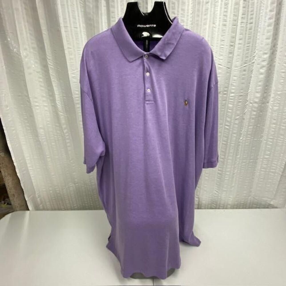 Polo Ralph Lauren Polo Shirt Mens 4XLT Purple Soft Cotton Big Tall Pony Logo